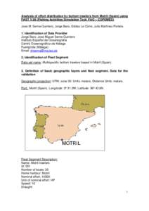 Analysis of effort distribution by bottom trawlers from Motril (Spain) using FAST V.06 (Fishing Activities Simulation Tool; FAO – COPEMED)