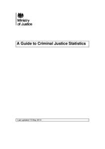 Criminal Justice System Statistics: Background, definitions and measurement