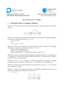 Département IMA / 4A (S8) Informatique FondamentaleLaure Gonnord et Julien Forget http://laure.gonnord.org/pro/