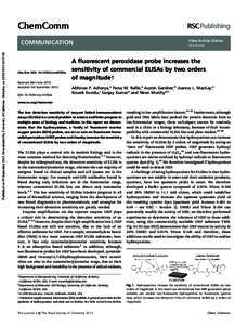 ChemComm Published on 09 September[removed]Downloaded by University of California - Berkeley on[removed]:57:58. COMMUNICATION  Cite this: DOI: [removed]c3cc44783a