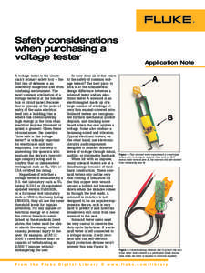 Test light / Physics / Fluke Corporation / Solenoid / Varistor / Insulator / Electrician / Electronic test equipment / Electromagnetism / Technology