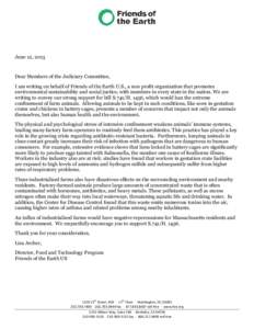 Microsoft Word - FOE letter of support on Mass confinement legislation.docx