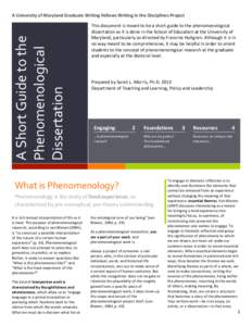 1 2 3 A	
  Short	
  Guide	
  to	
  the	
   Phenomenological	
  