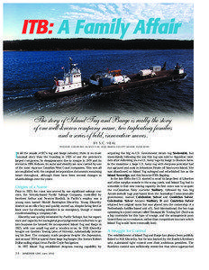 ITB: A Family Affair  The story of Island Tug and Barge is really the story