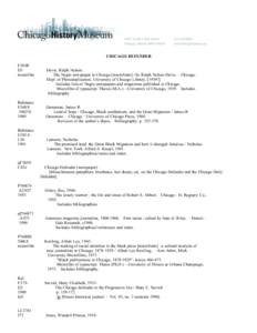 Chicago Defender / Library science / Microform / Chicago / University Microfilms International / Publishing / Geography of the United States / Storage media / Gullah / Robert Sengstacke Abbott