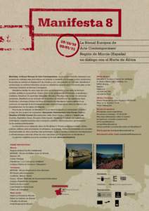 La Bienal Europea de Arte Contemporáneo Región de Murcia (España) en diálogo con el Norte de África  Oficina Murcia