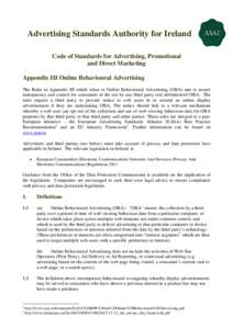 Microsoft Word - ASAI Appendix III - OBA Rules 2013.doc