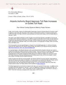 Microsoft Word[removed]Board Approves Toll Rate Increases.doc