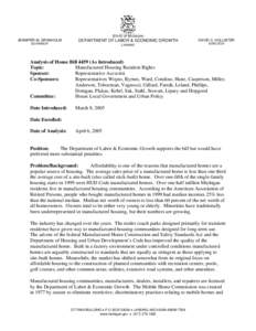 Real estate / Architecture / Manufactured housing / Homeowner association / United States Department of Housing and Urban Development / Mobile home / All Parks Alliance for Change / Housing / Affordable housing / Building engineering