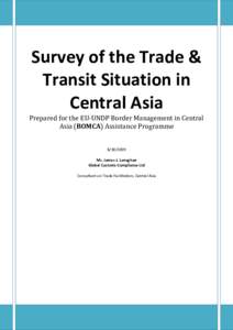 Microsoft Word - Survey of the Trade  Transit Situation in Central Asia[removed]non BOMCA.doc