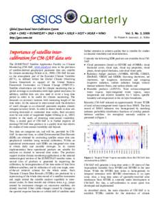 GSICS  Quarterly Global Space-based Inter-Calibration System CMA • CNES • EUMETSAT • JMA • KMA • NASA • NIST • NOAA • WMO