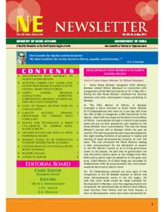 Vol. XIII. No. 5, May, 2011  FOR FREE PUBLIC CIRCULATION MINISTRY OF HOME AFFAIRS