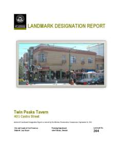 LANDMARK DESIGNATION REPORT