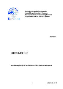 Euronest Parliamentary Assembly Assemblée parlementaire Euronest Parlamentarische Versammlung Euronest Парламентская Aссамблея Евронест  [removed]