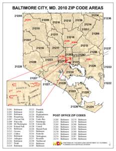 BALTIMORE CITY, MD[removed]ZIP CODE AREAS[removed]21270