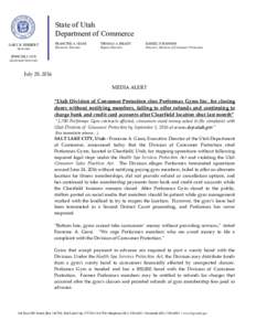 Press Release - 28 JulPerformax Gym Citation