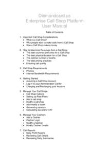 Microsoft Word - Diamondcard Call Shop Users Manual - Final Version.doc