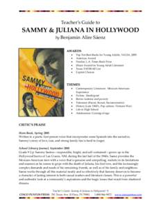Comics / American literature / Benjamin Alire Sáenz / Cinco Puntos Press / Sammy