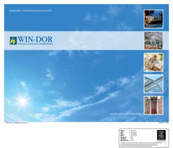 WINDOWS, CONSERVATORIES & DOORS  YOU’RE SAFE WITH WIN-DOR W50 Win-Dor A4 36pp BrochureV3.indd 1