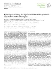 Physical geography / Soil physics / Aquifers / Hydraulic engineering / Hydrogeology / Infiltration / Water table / Soil / Water retention curve / Hydrology / Water / Earth