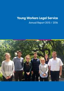 Young Workers Legal Service Annual Report Contents 1