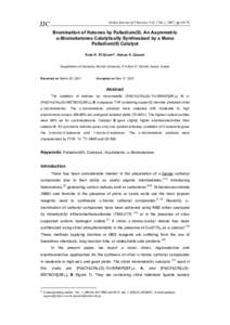 JJC  Jordan Journal of Chemistry Vol. 2 No.1, 2007, ppBromination of Ketones by Palladium(II). An Asymmetric α-Bromoketones Catalytically Synthesized by a Mono