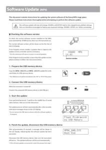 Kawai MP6 Software Update instructions (English, v1.12)