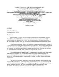 Engineering / Technology / Business / International Federation of Professional and Technical Engineers / Teamsters / International Union of Painters and Allied Trades / International Association of Machinists and Aerospace Workers / Oregon AFL–CIO / Maritime Trades Department /  AFL–CIO / AFL–CIO / Canadian Labour Congress / Trade unions in the United States