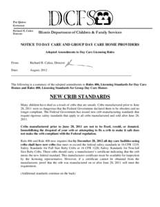 Pat Quinn Governor Richard H. Calica Director  Illinois Department of Children & Family Services