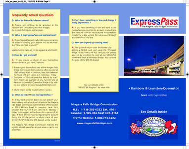 nfbc_ex_pass_bro10_13_[removed]:35 AM Page 1  Save Money & Time Frequently Asked Questions Q: Can I have something in tow and charge it to my ExpressPass ?