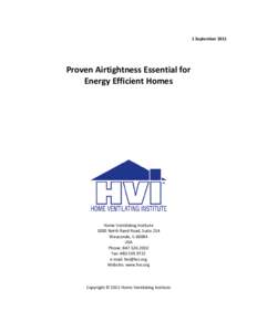 Proven Air Tightness Essential for Energy Efficient Homes dcs0831