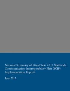 National Summary of Fiscal Year 2010