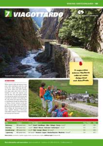 HIKING SWITZERLAND | 91  VIAGOTTARDO A cooperation between ViaStoria