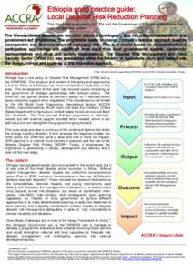 Management / Humanitarian aid / Development / Woredas of Ethiopia / Disaster risk reduction / International Decade for Natural Disaster Reduction / Districts of Ethiopia / Disaster / Afar Region / Disaster preparedness / Public safety / Emergency management