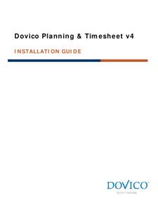 DOVICO Planning & Timesheet Installation Guide