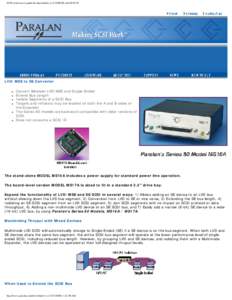 SCSI converters expand the functionality of LVD/MSE and SE SCSI