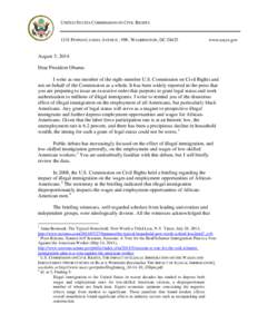 Microsoft Word - Letter to President Obama Regarding Proposed Illegal Immigration Executive Order