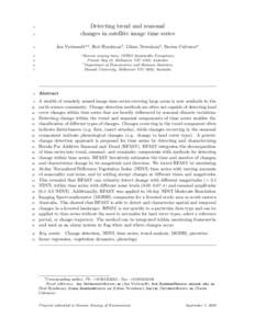 2  Detecting trend and seasonal changes in satellite image time series  3