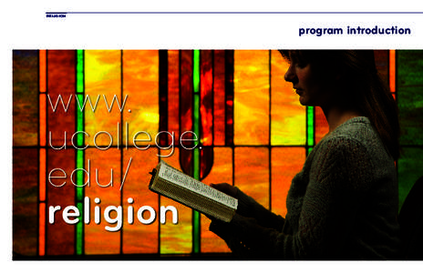religion  program introduction www ucollege