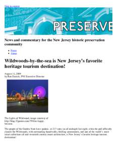 Wildwoods-by-the-sea is New Jersey’s favorite heritage tourism destination! « PreserveNJ