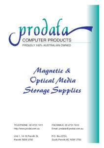 Prodata Storage Supplies Brochure.indd