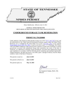 Water / Clean Water Act / Stormwater / Discharge Monitoring Report / Tennessee Department of Environment and Conservation / Total maximum daily load / United States regulation of point source water pollution / Regulation of ship pollution in the United States / Water pollution / Environment / Earth