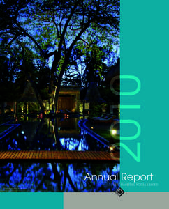 annual report nEw MAURITIUS HOTELS LIMITED Shandrani Resort & Spa Trou aux Biches Resort & Spa