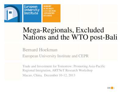 Mega-Regionals, Excluded Countries and the WTO