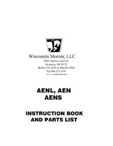 Wisconsin Motors, LLC 2020 Fletcher Creek Dr. Memphis, TN[removed]Ph[removed]or[removed]Fax[removed]