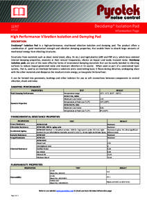 Decidamp® Isolation Pad  124IPInformation Page