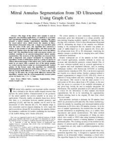 Circulatory system / Valvular heart disease / Mitral valve annuloplasty / Mitral annulus / Mitral valve / Computer vision / Oil wells / Segmentation / Heart valve / Cardiology / Medicine / Cardiac surgery