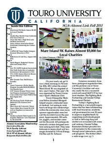 SGA-Alumni Link Fall[removed]Inside this Edition Page 1: •	 Mare Island 5K Raises Almost $5,000