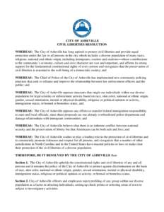 Asheville resolution on immigrants