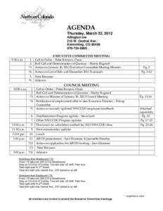 AGENDA Thursday, March 22, 2012 Allington Inn 215 W. Central Ave. Kremmling, CO9800